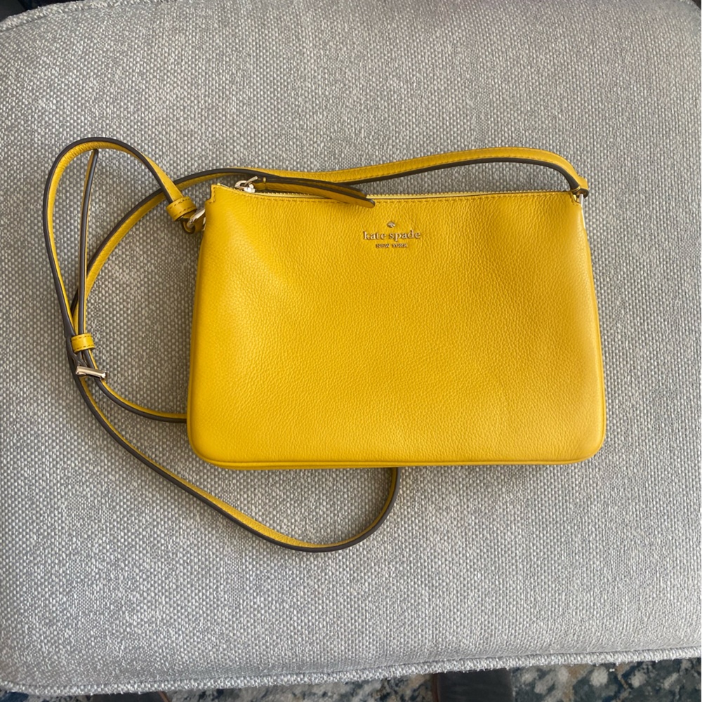 Kate Spade Yellow Purse with Long Strap